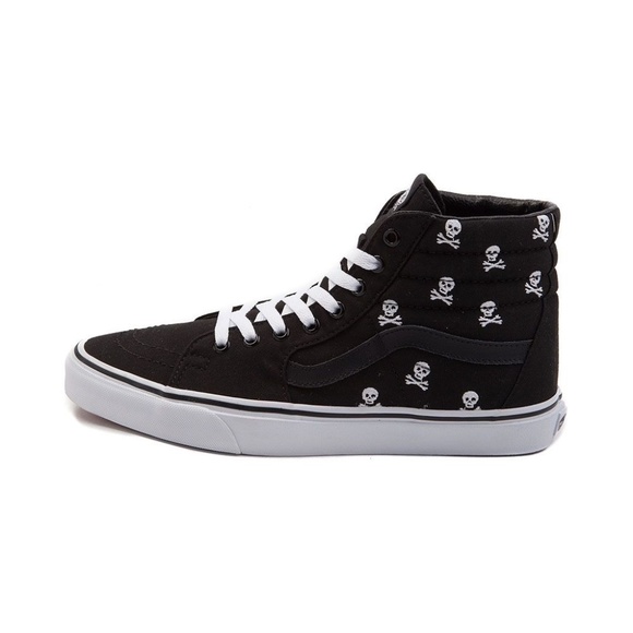 vans high top skulls